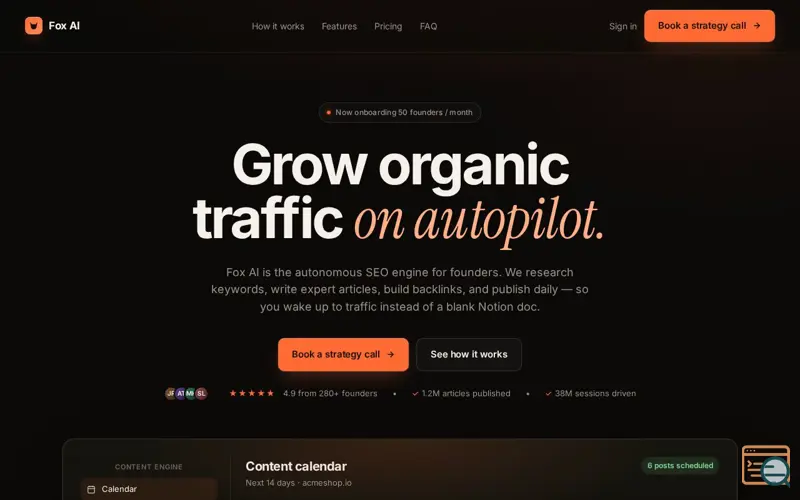 Screenshot of FoxSEO