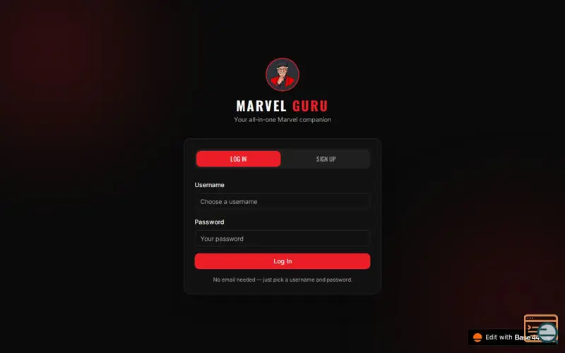 Screenshot of Marvel Guru — Your Marvel Companion