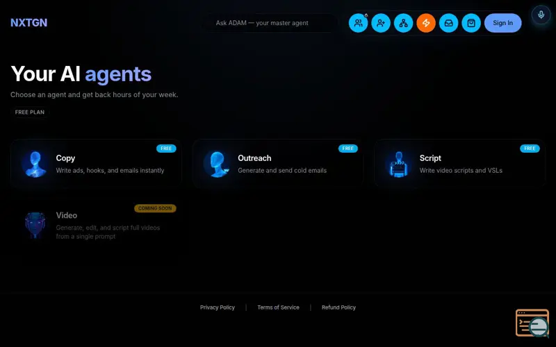 Screenshot of NXTGN