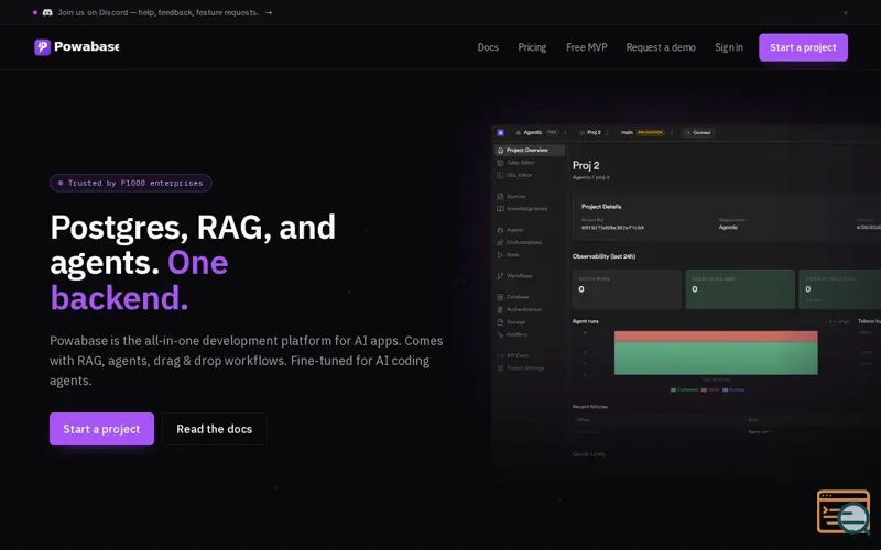 Screenshot of Powabase