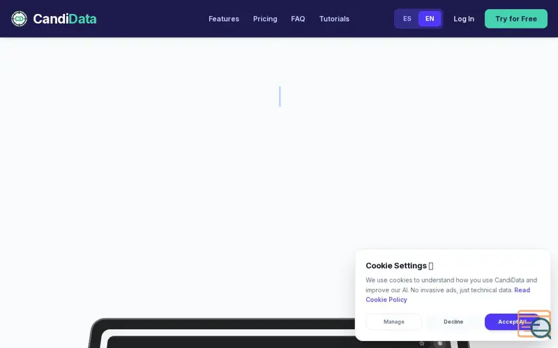Screenshot of CandiData