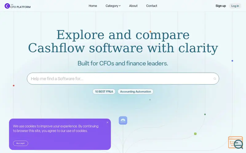 Screenshot of The CFO Platform