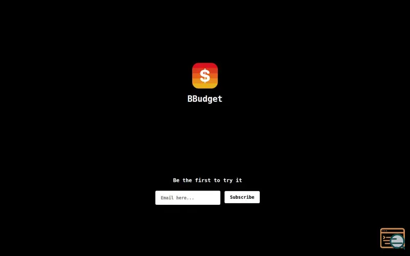 Screenshot of BBudget