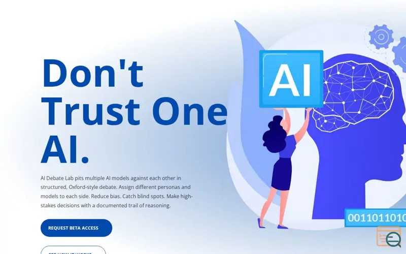 Screenshot of AI Debate Lab Beta