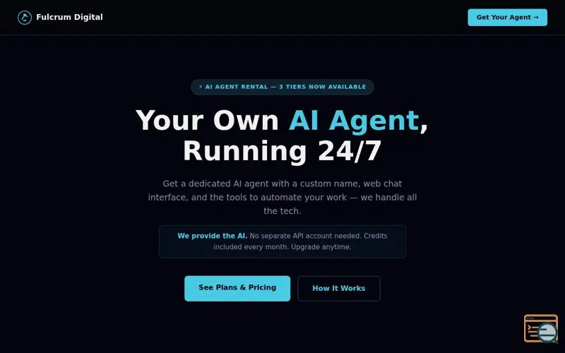 Screenshot of Fulcrum Agent Rentals