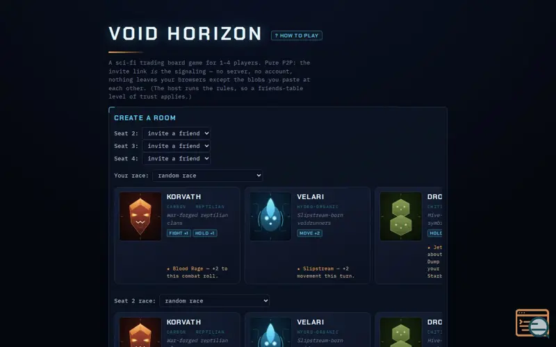 Screenshot of Multiplayer Space Game