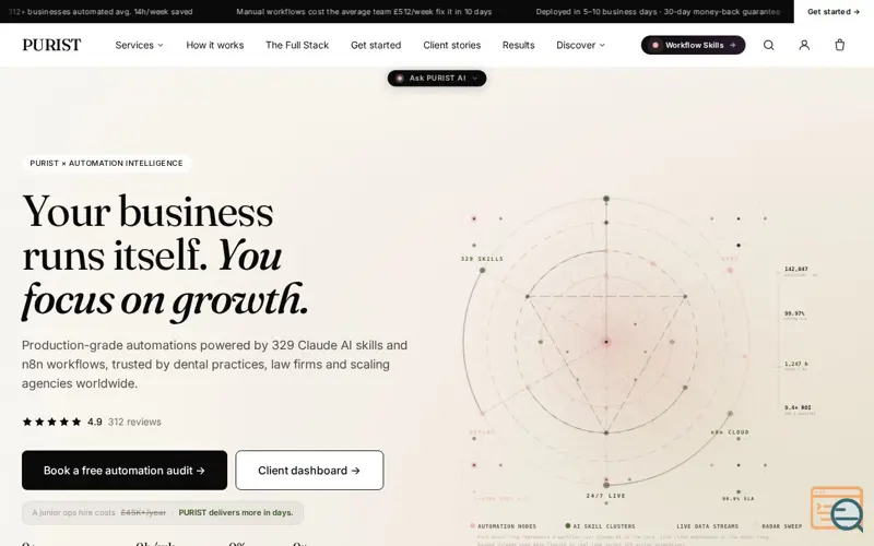 Screenshot of PURIST
