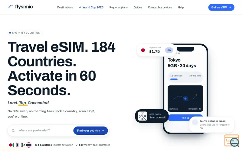 Screenshot of Flysimio