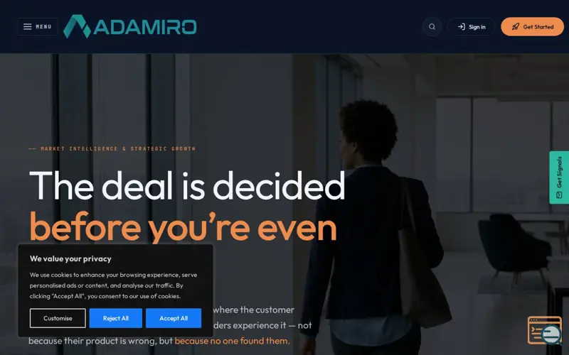 Screenshot of Adamiro