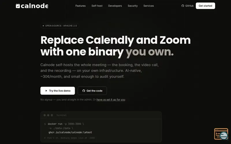Screenshot of Calnode