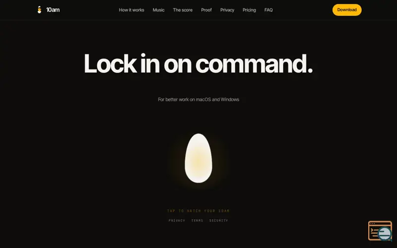 Screenshot of Go10am