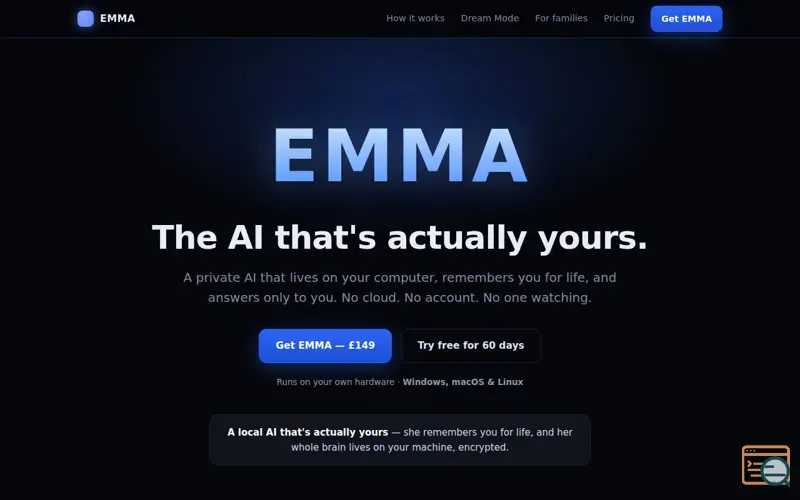 Screenshot of EMMA