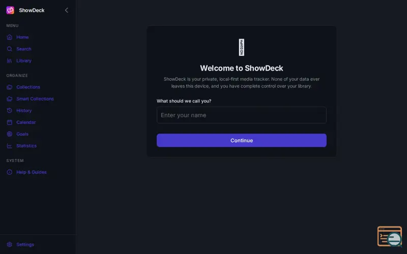 Screenshot of ShowDeck