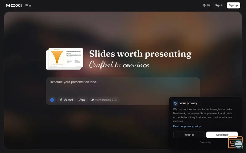 Screenshot of NOXI