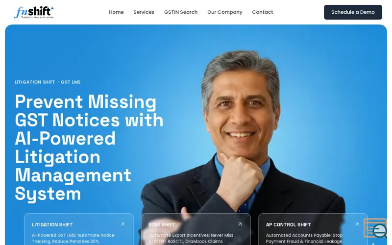 Screenshot of Litigation Shift