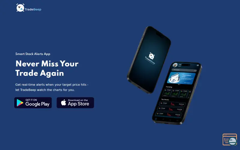 Screenshot of TradeBeep