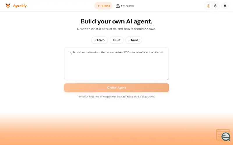 Screenshot of Agentify