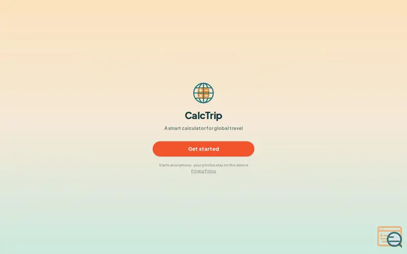 Screenshot of CalcTrip: offline travel calculator