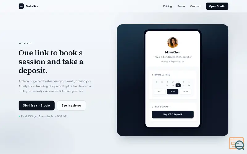 Screenshot of SoloBio 