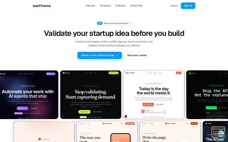 Screenshot of Waitframe