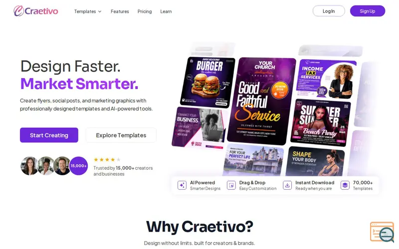 Screenshot of Craetivo