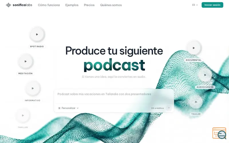 Screenshot of SonificaLabs
