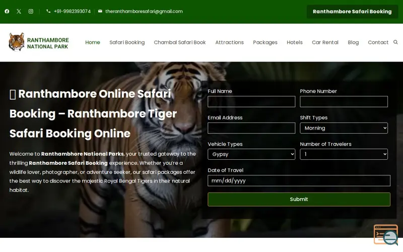 Screenshot of Ranthambore National Park