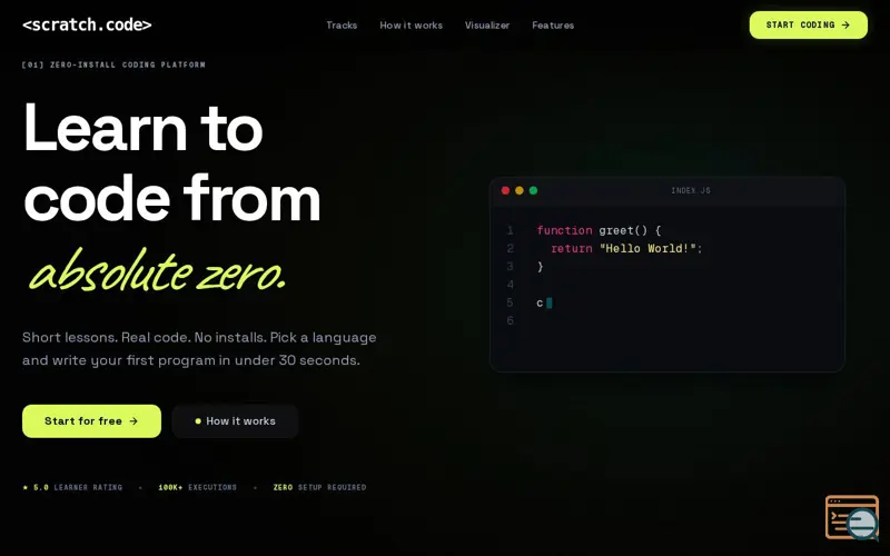 Screenshot of Scratch Code
