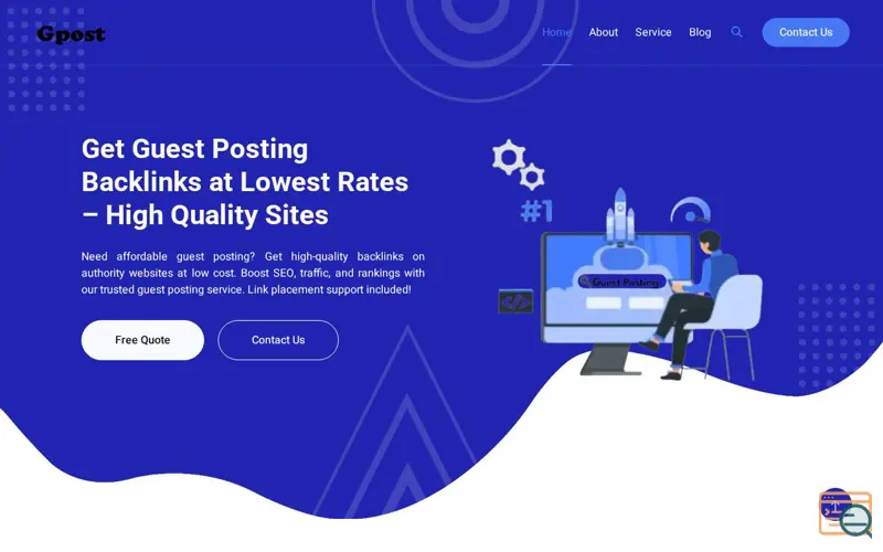 Screenshot of Guest Posting Services