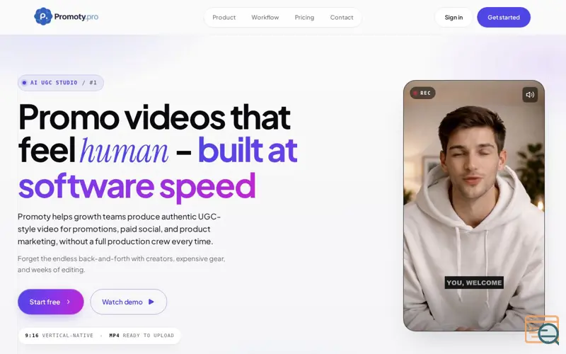 Screenshot of Promoty