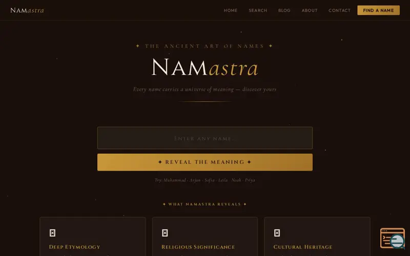 Screenshot of Namastra