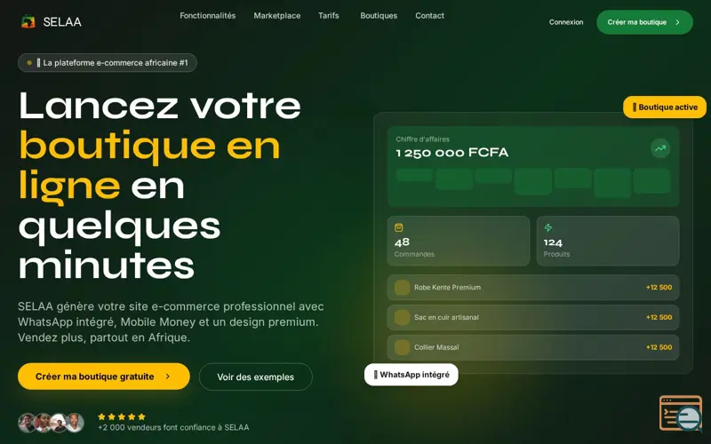 Screenshot of SELAA