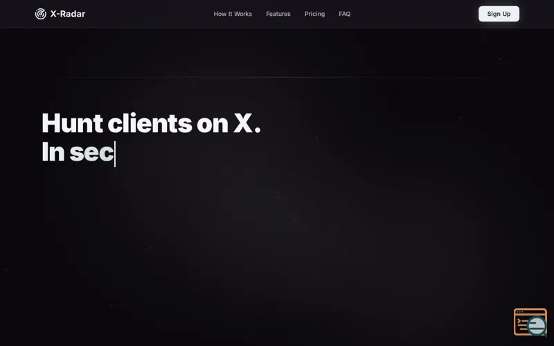 Screenshot of Xradar