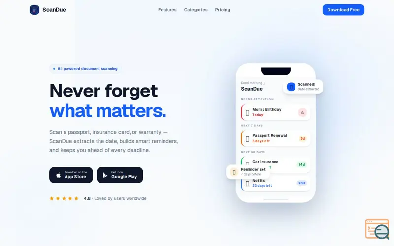 Screenshot of ScanDue: Expiry Tracker