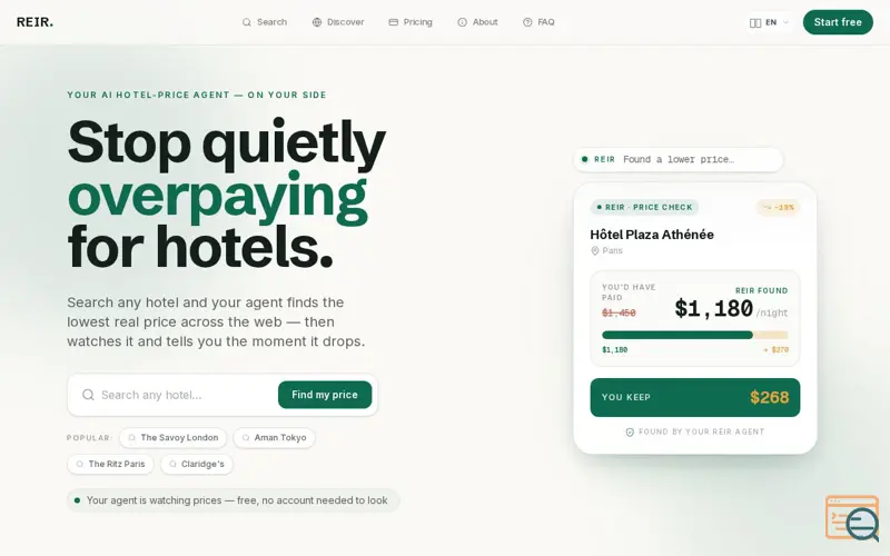 Screenshot of REIR