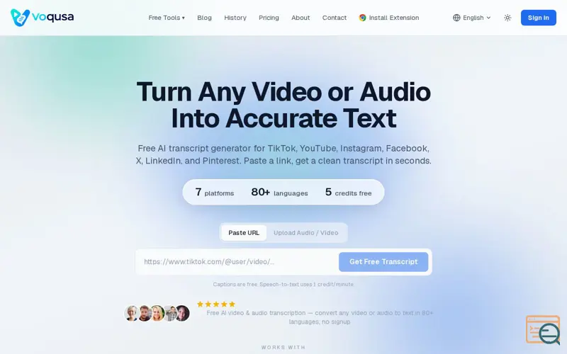 Screenshot of Voqusa