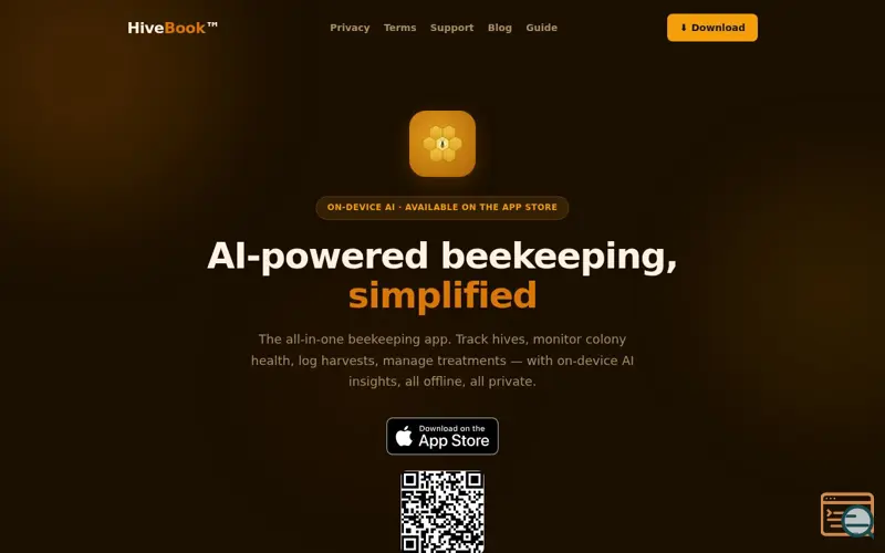 Screenshot of HiveBook