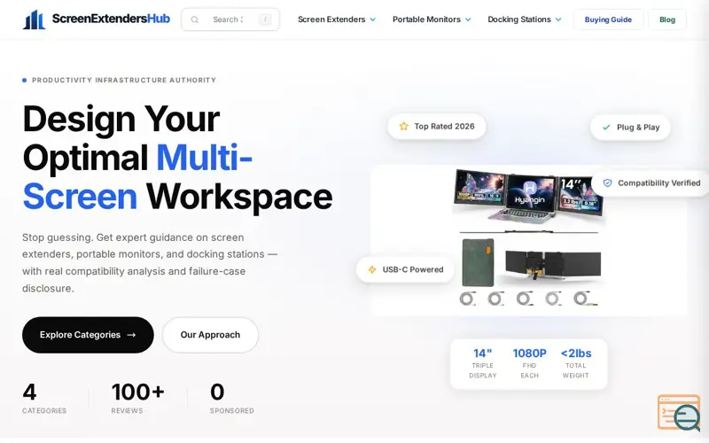 Screenshot of ScreenExtendersHub