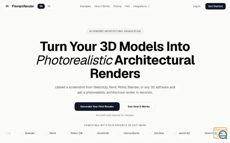 Screenshot of PromptRender