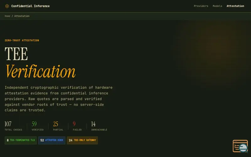 Screenshot of Confidentialinference
