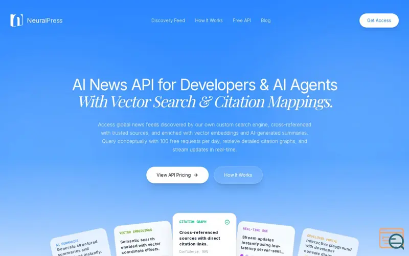Screenshot of NeuralPress
