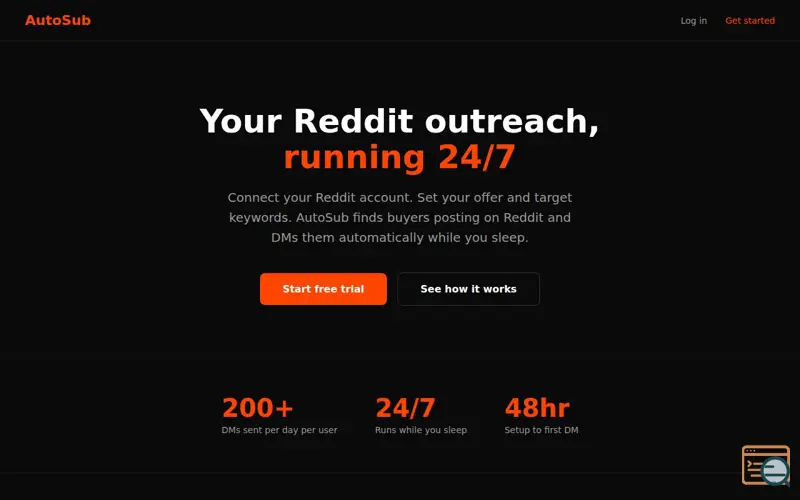Screenshot of AutoSub — Automated Reddit Outreach