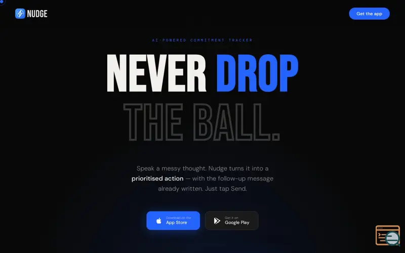 Screenshot of Nudge