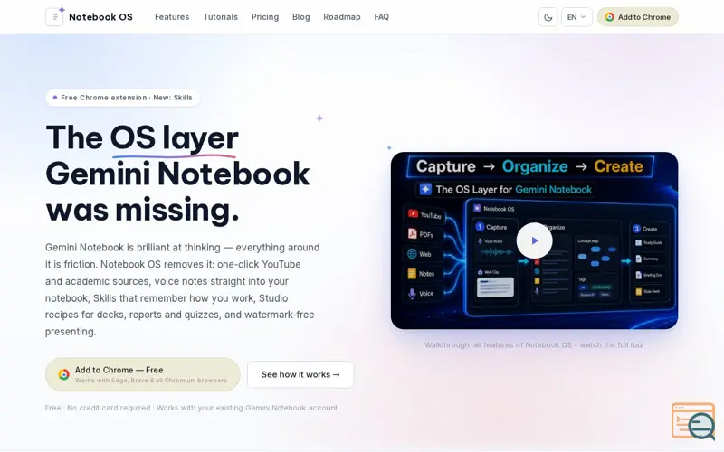 Screenshot of Notebook OS