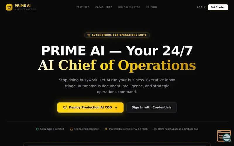 Screenshot of Prime AI