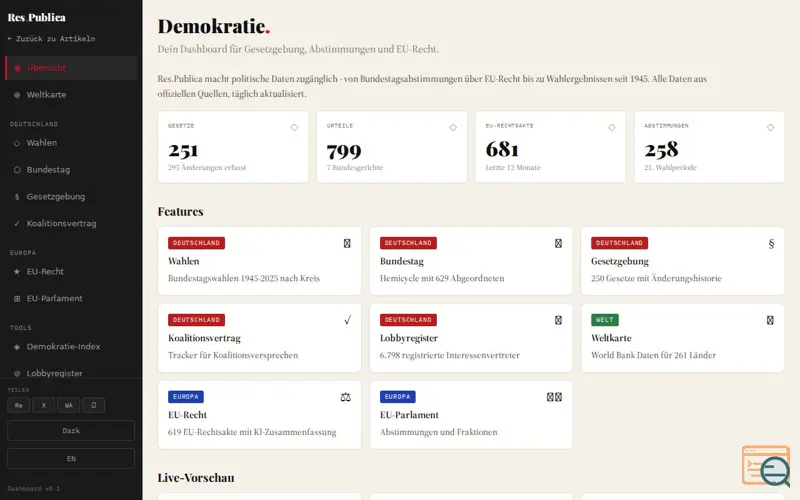 Screenshot of App
