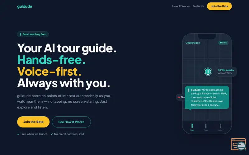 Screenshot of Guidude