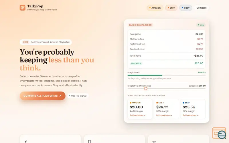 Screenshot of TallyPop