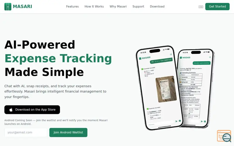 Screenshot of Masari App