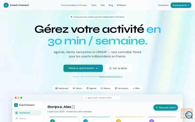 Screenshot of Coach Connect